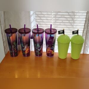 Starbucks Iridescent Purple Tumbler with Straw - Purple